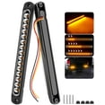 PSEQT 10" 15 LED STF9 Trailer Identification Tail Lights Bar Amber