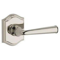 PSFEDTAR141 Passage Federal Lever and Traditional Arch Rose with 6AL Latch and Dual Strike Bright Nickel Finish