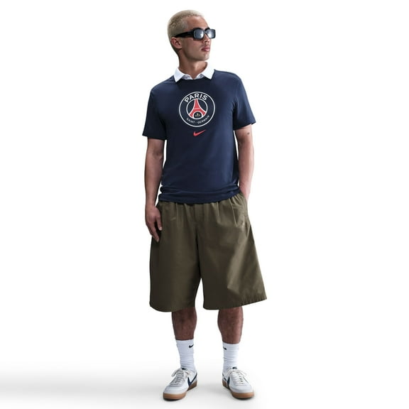 Men's-Nike  Navy Paris Saint-Germain Crest T-Shirt