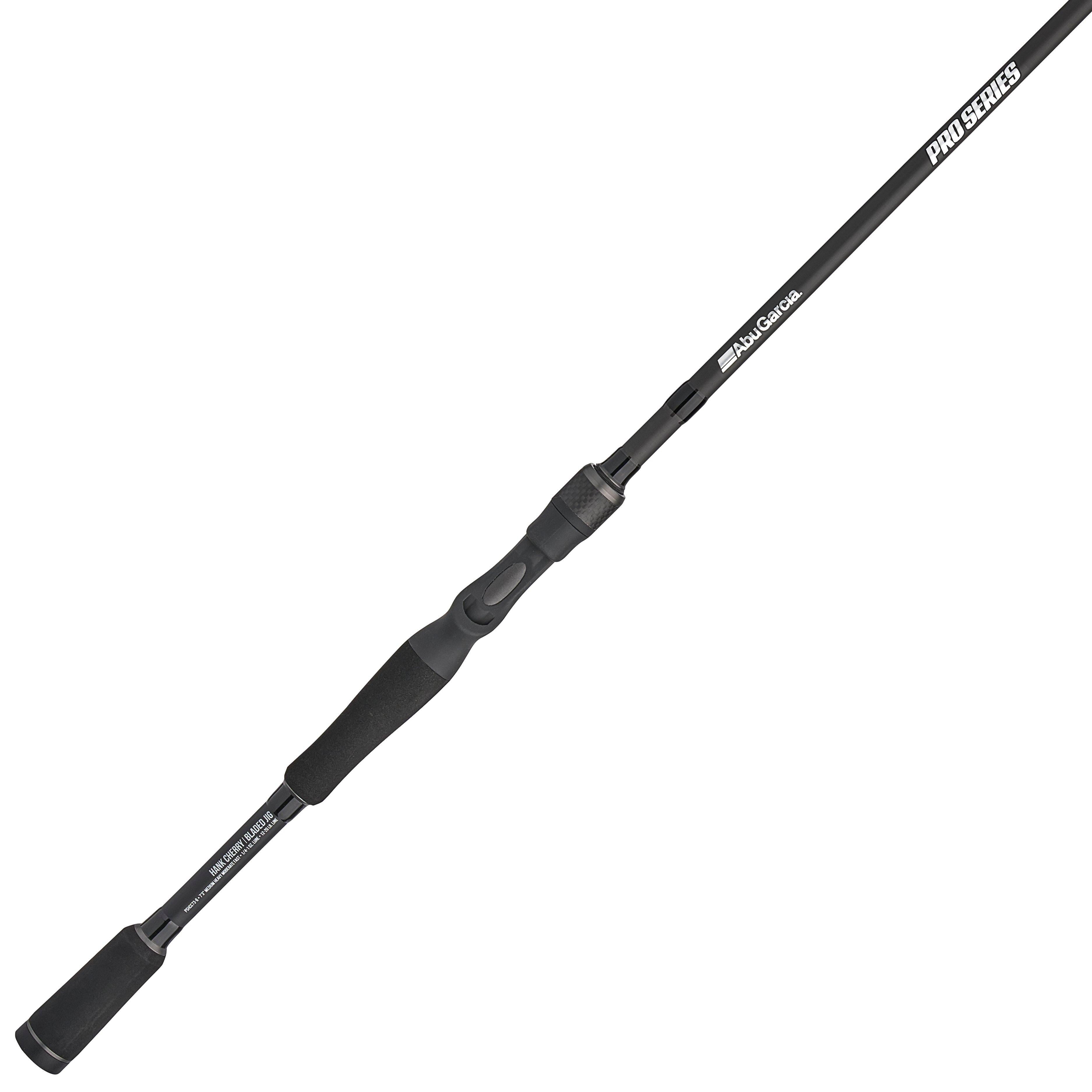 Abu Garcia Hank Cherry Bladed Jig Rod, 7'3" Medium Heavy, 1 Piece