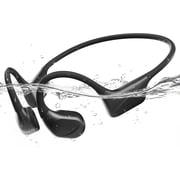 PSIER Bone Conduction Swimming Headphones with Dual Driver, IPX8 Waterproof Air Conduction Open Ear Buds MP3 Mode 32GB Memory 8H Playtime Bluetooth 6.0 Earbuds Deep Bass for Sports