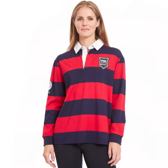 PSK Collective Equal Pay for Equal Work Authentic Rugby Jersey (Women) Red Stripe