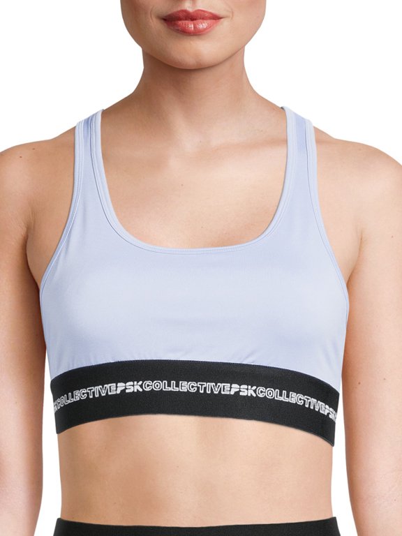 Full Coverage Compression Pullover Support Medium Impact Sports Bra (Juniors or Women's) 1 Pack