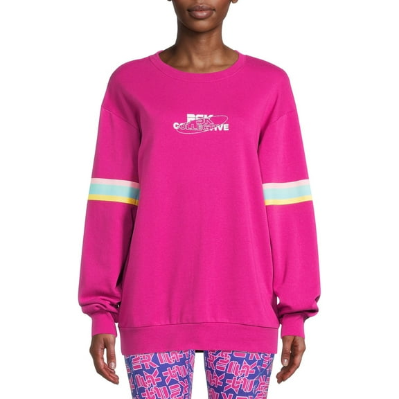 PSK Collective Long Sleeve Pullover Oversized Sweatshirt (Juniors or Women's) 1 Pack