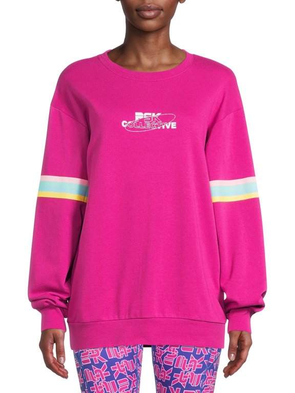 Long Sleeve Pullover Oversized Sweatshirt (Juniors or Women's) 1 Pack