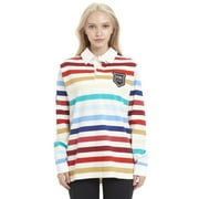 PSK Collective Rugby Equality Patch Collared Rainbow Top (Women) Size: XXL PSK X WSF Partnership Sleeve Patch