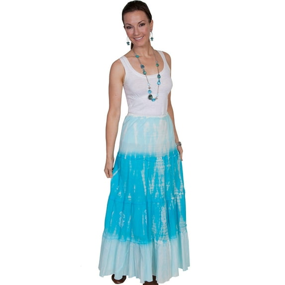 PSL-139-TUR-L Female Cantina Skirt - Turquoise, Large