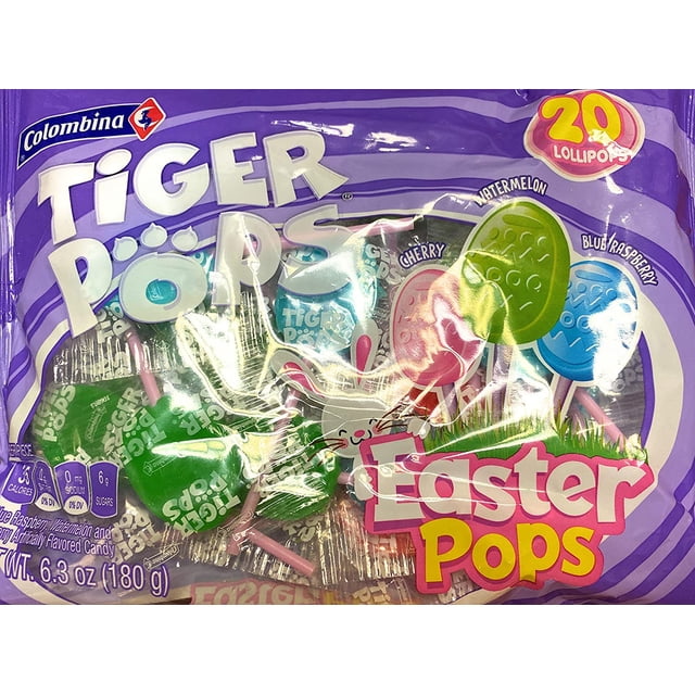 PSLLC Columbina Easter Pops Tiger Pops Individually Wrapped Lollipops ...