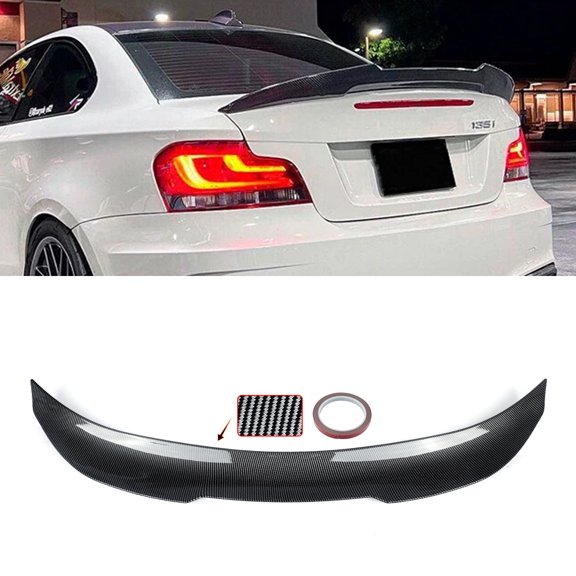 PSM Style Rear Spoiler Wing For BMW E82 1 Series 125i 135i Coupe 2007-2013 Carbon Look