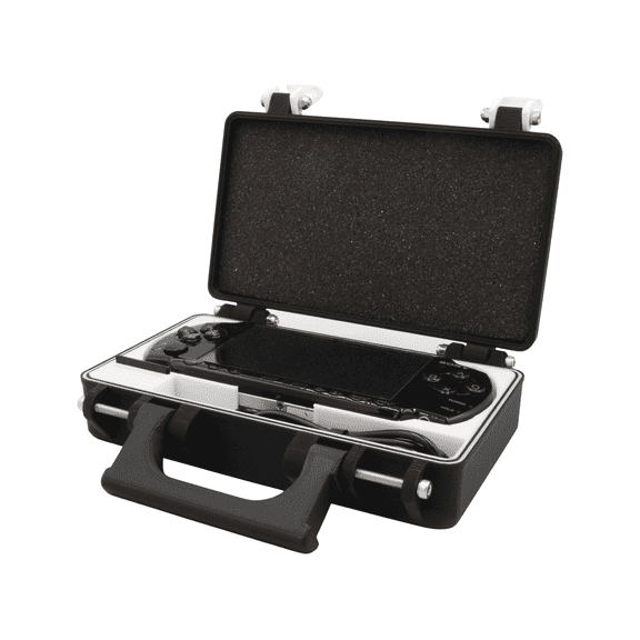 PSP 2000 & 3000 Compatible Rugged Travel Case with Handle, Soft TPU Bottom, Soft Foam Top