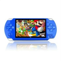 PSP High Definition Handheld Game Machine X6 8GB ,with 4.3 inch screen, Built-in over 10000 free games-Blue