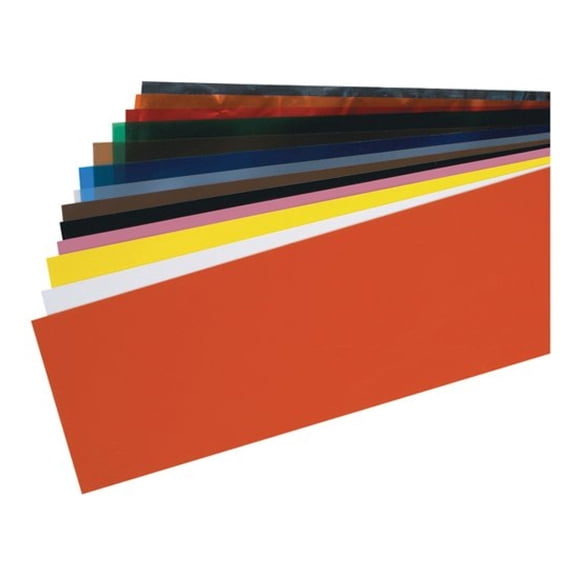 PSS5A 14 Piece Plastic Shim Stock Assortment-5" x 20" Color Coded Sheets