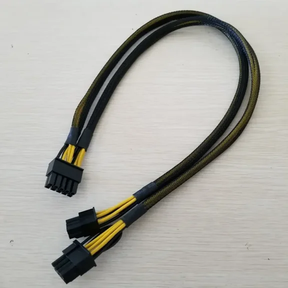 PSU 10Pin Male to PCI-E Graphics Video Display Card 8Pin & 6Pin Power Supply Cable for HP Server DL580 DL585 DL980 G7