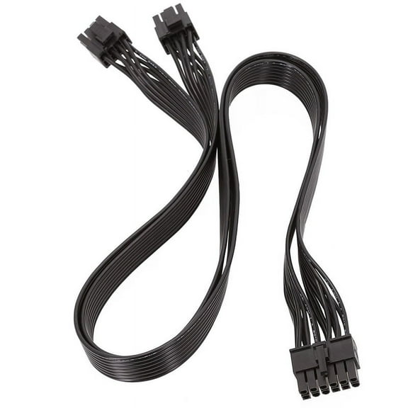 PSU Graphics Card Line 12Pin to Dual 8Pin(6+2) PCI-E Modular Power Cable for P-860 P-1000 X-1050 (60cm)