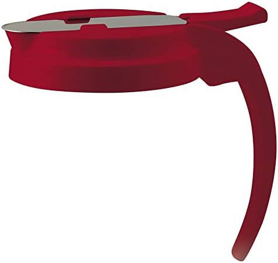 PSUDRlid, Plastic Lid For 32 And 48 Oz Syrup Dispensers, Red