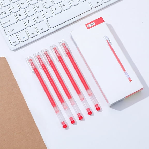 PSVFUJZ 12 Pack Gel Pens Transparent Quicks Drying Gel Ink Pens Smooth Writing Office Pen for Documents Notes Drawing and General Daily Use