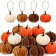 thumbnail image 1 of PSVFUJZ 12 Pcs Fall Pumpkin Hanging Ornament, Thanksgiving Tree Decorations 2.4 Inch Mini Fabric Pumpkin Fall Decor for Halloween Thanksgiving Harvest Farmhouse Home Party Display, Classic, 1 of 7