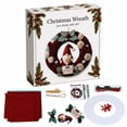 thumbnail image 1 of PSVFUJZ 3D Fabric Poke Wreath DIY Kit, Christmas Wreath DIY Kit for Adults, Beginner Friendly Holiday Craft Set, Soft Fabric Handmade Decor for Front Door Wall Window Fireplace Christmas Gift, C, 1 of 6
