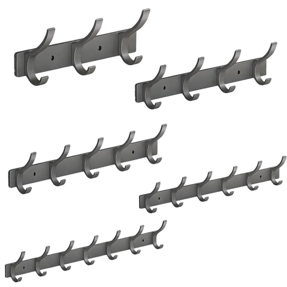 PSVFUJZ Coat Rack Wall Mount Hooks,No Drill Wall Mounted Coat Rack,Wall Hanger for Entryway, Closet, Hallway,Practical Wall Storage for Clothes,Hats,Towels and Daily Household Organization(1 Pack)