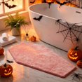 thumbnail image 1 of PSVFUJZ Coffin Shaped Halloween Bathroom Rug, 19.6x31.4 Inch Gothic Decor Bath Mat, Non-Slip Absorbent Microfiber Toilet Rug, Spooky Washroom Floor Carpet, Machine Washable, 1 of 6