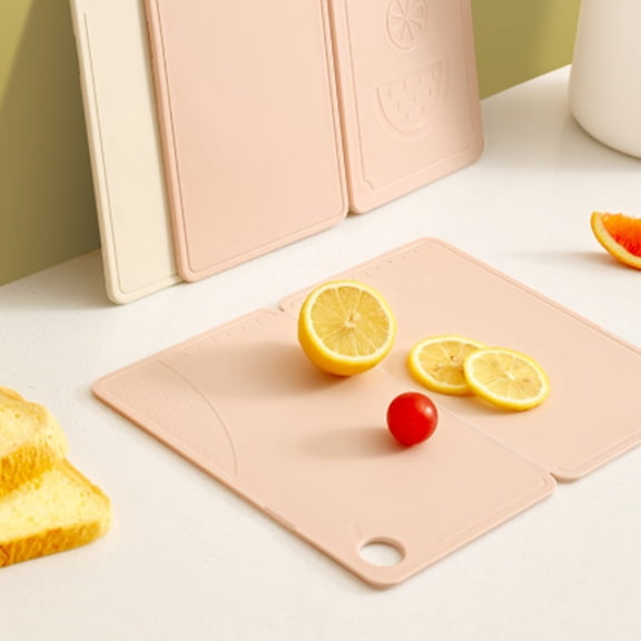 PSVFUJZ Cutting Board,Multifunctional Foldable Mini Plastic Chopping Board Portable Food Prep Mat Dishwasher Safe Kitchen Utensil for Travel Camping Outdoor Home Kitchen Daily Use