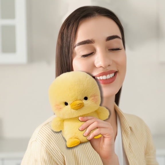PSVFUJZ Stuffed Animal Chick,Adorable Palm Pals,Soft Plush Chick Stuffed Animal Fluffy Realistic Simulation Chick Quiet Sleep Aid Toy Anxiety Relief Companion Toy for Daily Supplies
