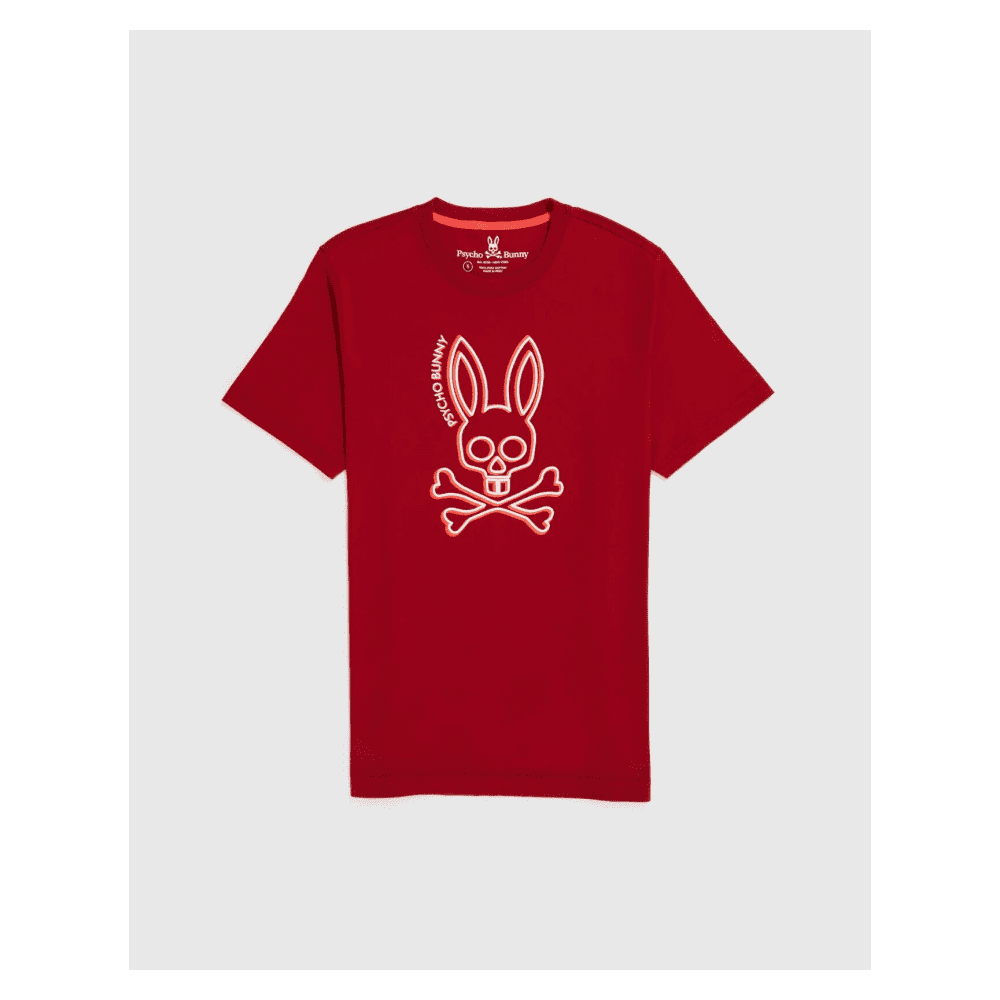 PSYCHO-BUNNY-T-SHIRT-Red-