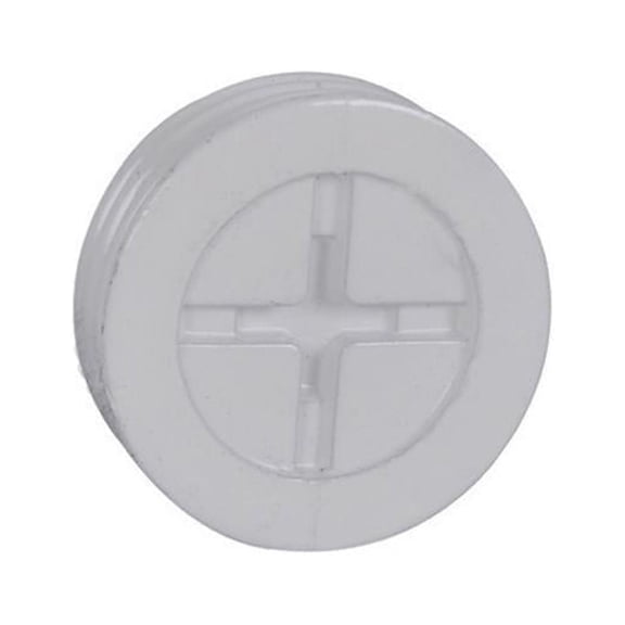 PT-50-AL-W White Weatherproof 1/2-Inch Closure Plug, 3-Pack - Quantity 100