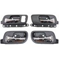 thumbnail image 1 of PT Auto Warehouse AC-2102MA-QP1 - Interior Inner Inside Door Handle, Chrome Lever with Black Housing - with Memory Seat Hole, Front/Rear Left/Right, Set of 4 Fits select: 2004-2008 ACURA TSX, 1 of 3