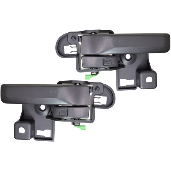 PT Auto Warehouse CH-2303A-DP - Interior Inner Inside Door Handle, Black - Left/Right Pair Fits select: 2015-2017 JEEP WRANGLER UNLIMITED, 2012-2014 JEEP WRANGLER