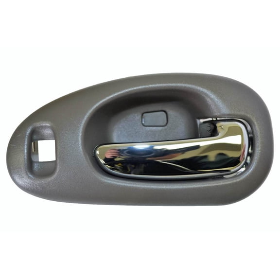 PT Auto Warehouse CH-2334MG-FR - Inner Interior Inside Door Handle, Gray Housing with Chrome Lever - Passenger Side Front Fits select: 1999-2004 CHRYSLER 300M, 1999-2001 CHRYSLER LHS