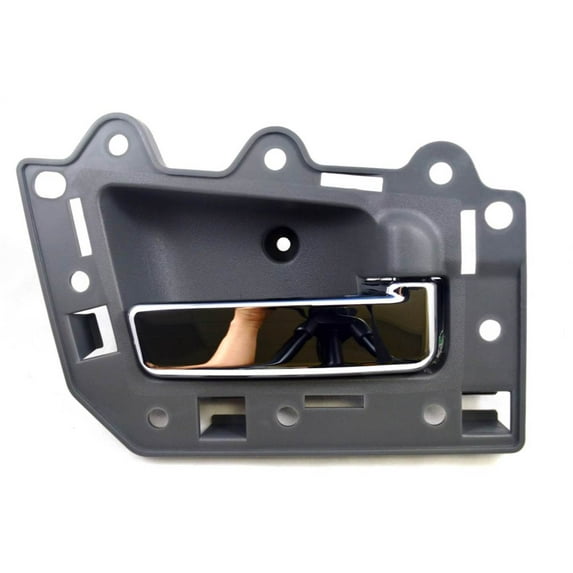 PT Auto Warehouse CH-2815MG-FR - Inner Interior Inside Door Handle, Gray Housing with Chrome Lever - Passenger Side Front Fits select: 2005-2010 JEEP GRAND CHEROKEE