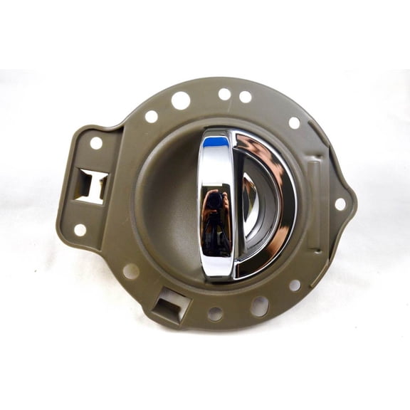 PT Auto Warehouse CH-2823ME-RH - Inner Interior Inside Door Handle, Khaki Housing with Chrome Lever - Passenger Side Fits select: 2006-2010 JEEP COMMANDER