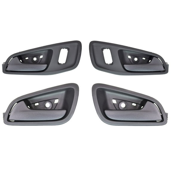 PT Auto Warehouse FO-2348A-QP - Interior Inner Inside Door Handle, Black - Front/Rear Left/Right, Set of 4 Fits select: 2013-2018 FORD ESCAPE