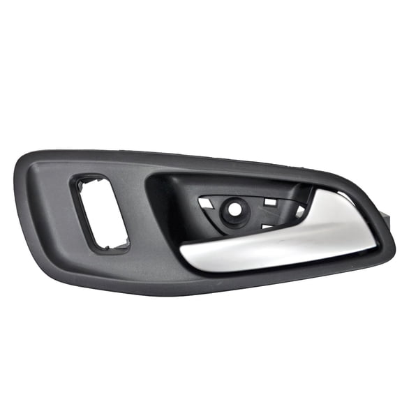 PT Auto Warehouse FO-2348RA-FR - Interior Inner Inside Door Handle, Silver Lever with Black Housing - Front Right Passenger Side Fits select: 2013-2018 FORD ESCAPE, 2013-2018 FORD C-MAX