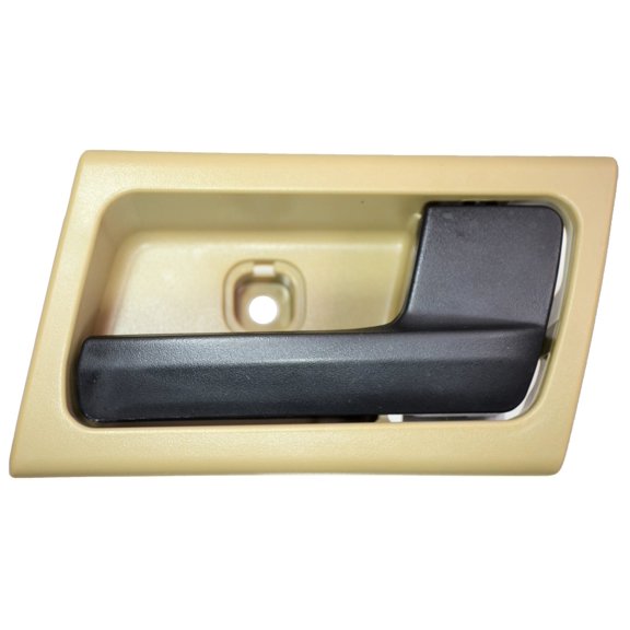 PT Auto Warehouse FO-2363AB-RH - Interior Inner Inside Door Handle, Black Lever with Brown Housing (Parchment/Black) - Right Passenger Side Fits select: 2003-2011 MERCURY GRAND MARQUIS