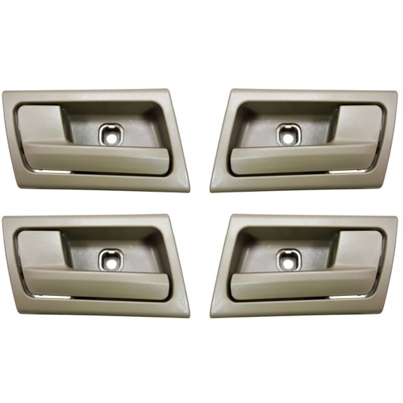 PT Auto Warehouse FO-2363F-QP - Interior Inner Inside Door Handle, Stone - Front/Rear Left/Right, Set of 4 Fits select: 2003-2011 MERCURY GRAND MARQUIS, 2003-2011 FORD CROWN VICTORIA
