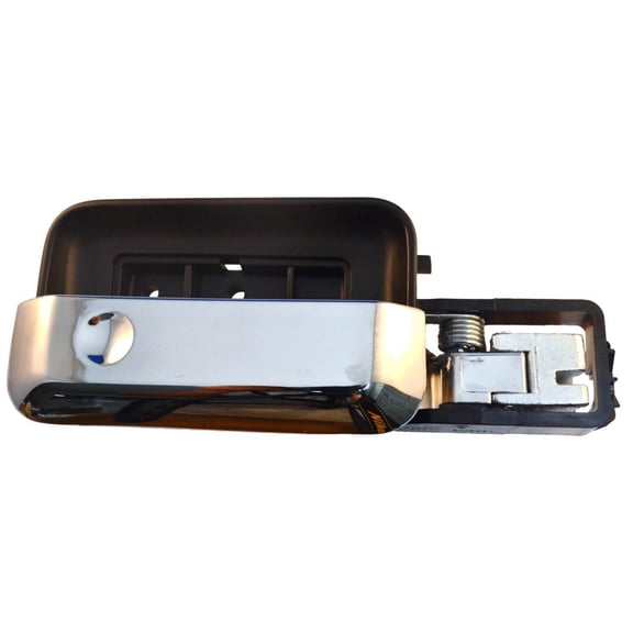 PT Auto Warehouse FO-2505MA-FR - Inner Interior Inside Door Handle, Black Housing with Chrome Lever - Passenger Side Fits select: 2004-2008 FORD F150, 2006-2008 LINCOLN MARK LT
