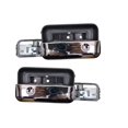 thumbnail image 1 of PT Auto Warehouse FO-2506MA-FP - Interior Inner Inside Door Handle, Chrome Lever with Black Housing - Front Left/Right Pair Fits select: 2004-2008 FORD F150, 2004 FORD F-150 HERITAGE, 1 of 2