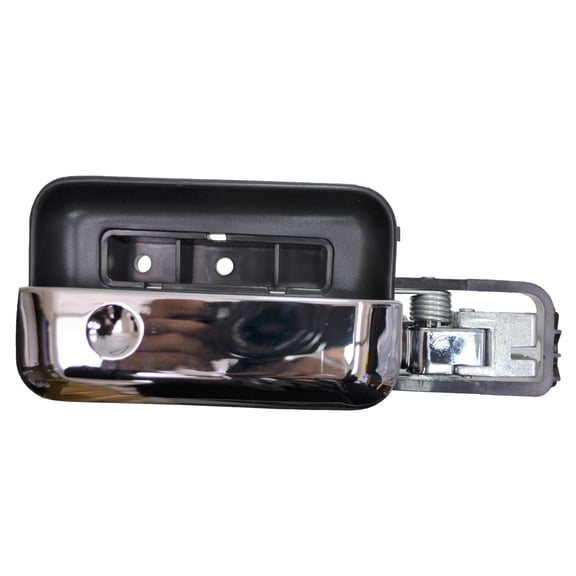 PT Auto Warehouse FO-2506MA-FR - Interior Inner Inside Door Handle, Chrome Lever with Black Housing - Front Right Passenger Side Fits select: 2004-2008 FORD F150, 2004 FORD F-150 HERITAGE