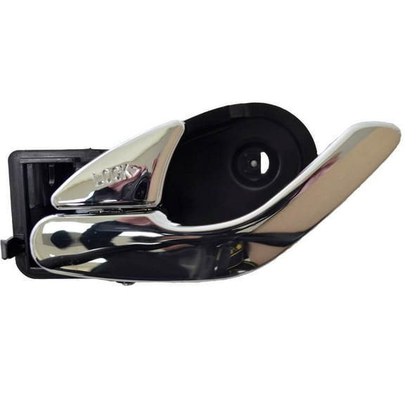 PT Auto Warehouse FO-2702M-LH - Inner Interior Inside Door Handle, Chrome - Driver Side Fits select: 2001-2007 FORD ESCAPE, 2001-2006 MAZDA TRIBUTE