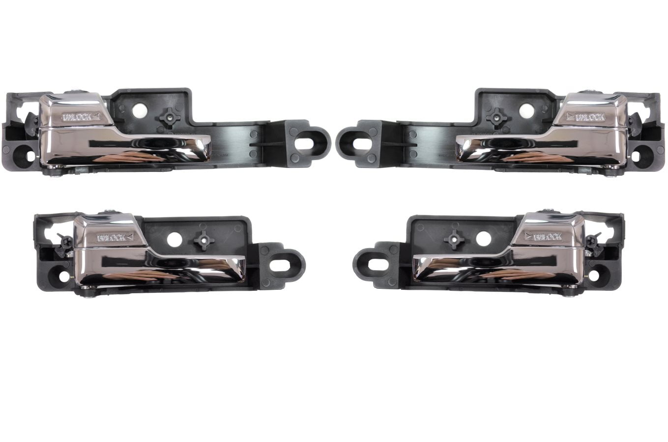 PT Auto Warehouse FO 2929ZM QP 内側インテリアドアハンドル メタル