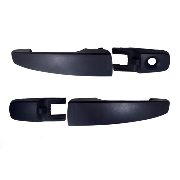 PT Auto Warehouse FO-3346A-FPK - Outer Exterior Outside Door Handle, Textured Black - Front Left/Right Pair Fits select: 2008-2011 FORD FOCUS