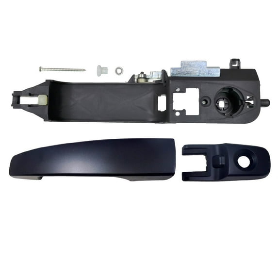PT Auto Warehouse FO-3346PS-FL - Outer Exterior Outside Door Handle/Base, Primed Black - Front Left Driver Side Fits select: 2008-2011 FORD FOCUS