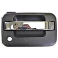 thumbnail image 1 of PT Auto Warehouse FO-3505MA-FR - Outer Exterior Outside Door Handle, Primed Black with Chrome Lever - with Key Hole, Passenger Side Front Fits select: 2004-2008 FORD F150, 1 of 2
