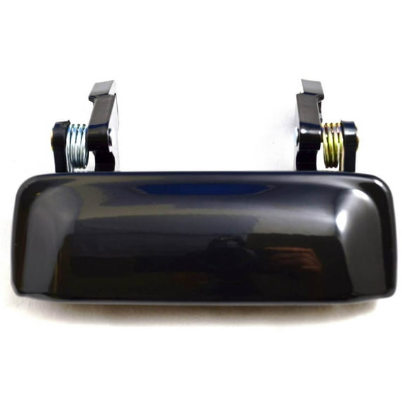 PT Auto Warehouse FO-3545ZS-F - Outer Exterior Outside Door Handle, Smooth Black - Metal, Front (Left = Right)