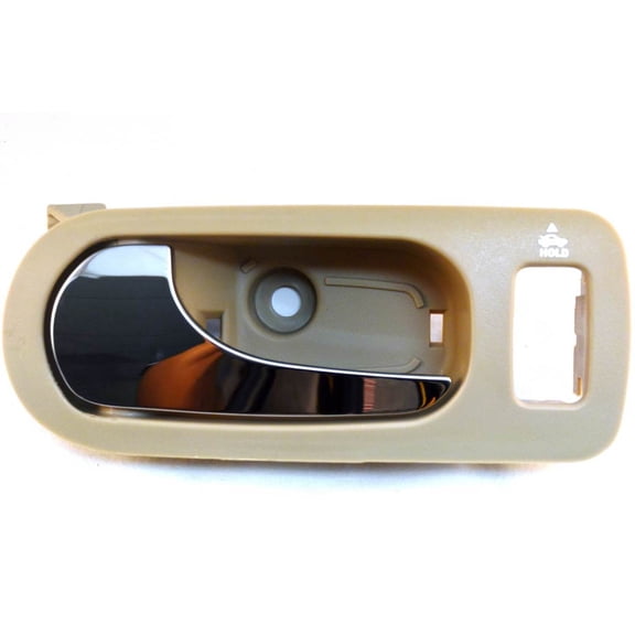 PT Auto Warehouse GM-2312ME-FL - Inner Interior Inside Door Handle, Beige/Tan (Neutral) Housing with Chrome Lever - Driver Side Front Fits select: 2006-2007 BUICK LACROSSE, 2005 BUICK ALLURE
