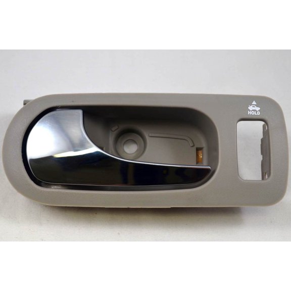 PT Auto Warehouse GM-2312MH-FL - Inner Interior Inside Door Handle, Light Gray (Titanium) Housing with Chrome Lever - Driver Side Front Fits select: 2006-2007 BUICK LACROSSE, 2005 BUICK ALLURE