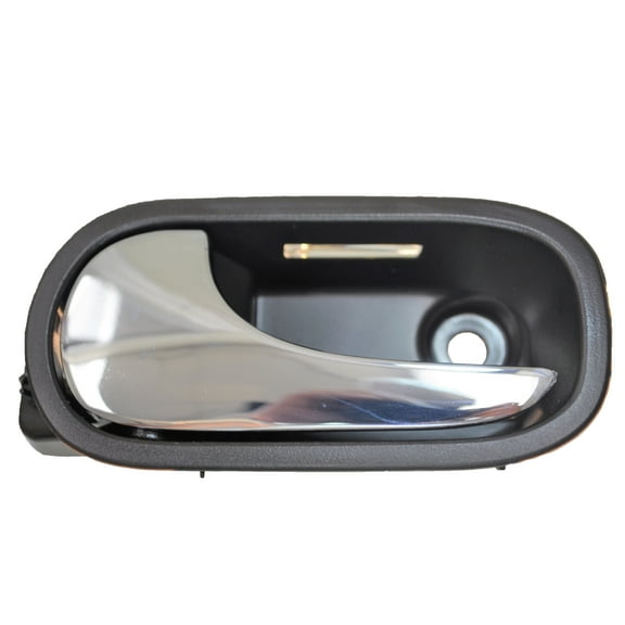 PT Auto Warehouse GM-2372MB-FL - Interior Inner Inside Door Handle, Brown (Cashmere) Housing with Chrome Lever - with LED Hole, Driver Side Front Fits select: 2009-2012 CHEVROLET MALIBU