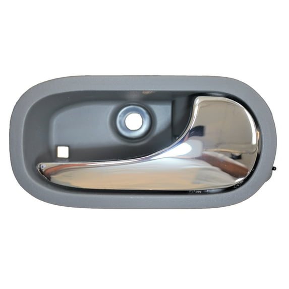 PT Auto Warehouse GM-2372MG-RR - Interior Inner Inside Door Handle, Gray (Titanium) Housing with Chrome Lever - Passenger Side Rear Fits select: 2009-2012 CHEVROLET MALIBU, 2008 CHEVROLET MALIBU 2LT